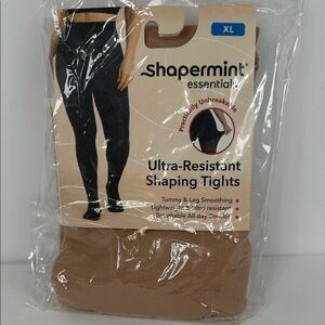 Shapermint XL ultra Resistant Shaping tights Tan NWT